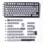 Buddhist Mood 104+44 PBT Dye-subbed Keycaps Set for Cherry MX Mechanical Keyboard Grey/Yellow/Beige